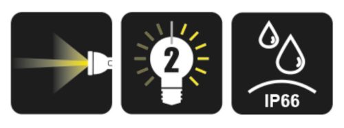 Beta 1833XL LED zseblámpa intenzív fényerővel, robusztus eloxált alumíniumból, 1 500 lumenig