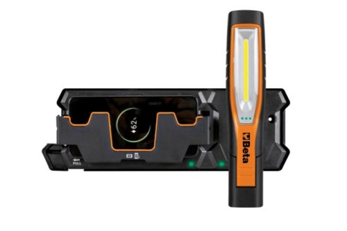 Beta 1838SW Tölthető csuklós LED szerelőlámpa vezetéknélküli töltővel