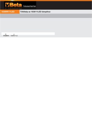 Beta 1838RR/11LED Töltőtalp a Beta 1838/11LED lámpához