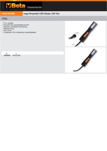 Beta 1842LED/BM nagy fényerejű LED lámpa, 230 V