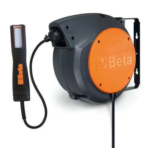 Beta 1842 15-H05 LED lámpával szerelt automata kábeldob, 100-240 Vac 15+1m