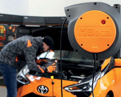 Beta 1844 15-H07/SCK Automata kábeldob 3Gx1,5 mm2 kábellel és SCHUKO csatlakozóval 14+1m