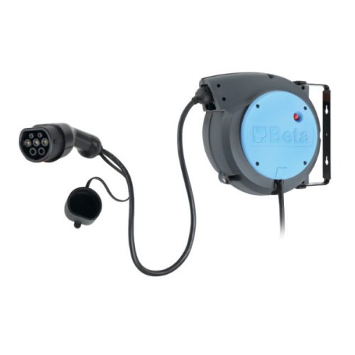 Beta 1845EM/3 Automata kábeldob 3Gx2,5 mm2 kábellel és elektromos járművek töltésére szolgáló TYPE 2 csatlakozóval