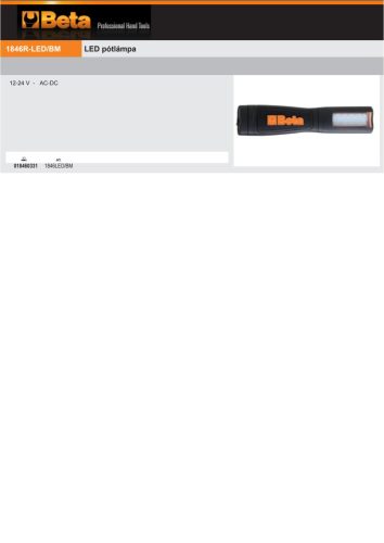 Beta 1846LED/BM R LED pótlámpa