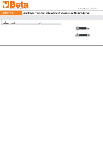 Beta 1885/C1-R1 Land Rover Freelander sebességváltó alkatrészek a Beta 1885 modellhez