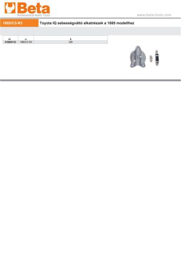 Beta 1885/C3-R3 Toyota IQ sebességváltó alkatrészek a Beta 1885 modellhez