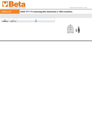 Beta 1885/C3-R7 AISIN TF71 FV sebességváltó alkatrészek a Beta 1885 modellhez