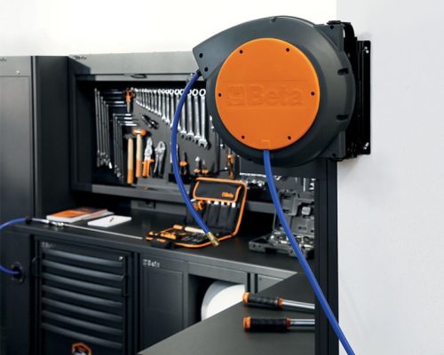 Beta 1900M12X15 Automatikus rugós tömlődob ütésálló műanyag test, levegőhöz és vízhez