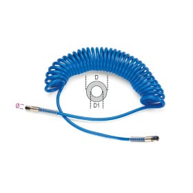   Beta 1915C/L 8X12 PUR-levegős spiráltömlő, 95 Shore, 15 méterre kihúzható 8x12mm