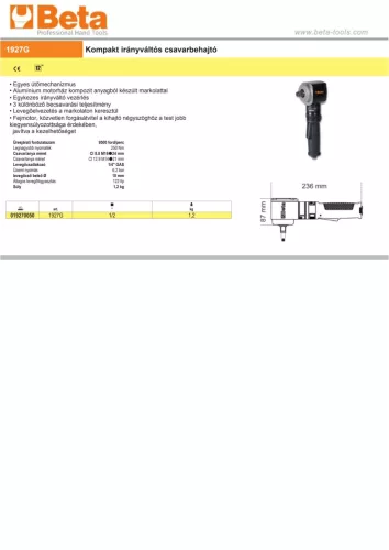 Beta 1927G Kompakt irányváltós csavarbehajtó