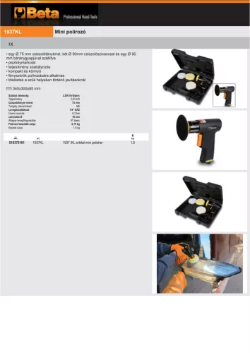 Beta 1937KL Mini polírozó