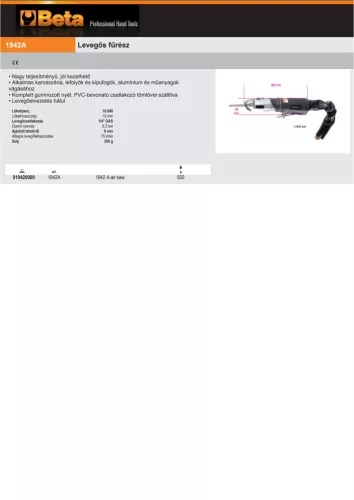 Beta 1942A Levegős fűrész