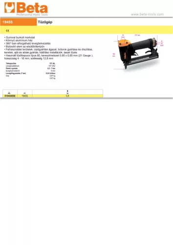 Beta 1945 S Tűzőgép