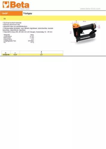 Beta 1945P Tűzőgép