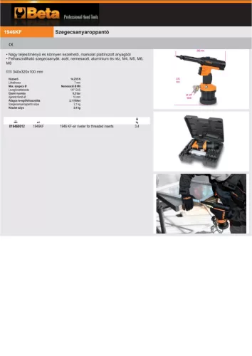 Beta 1946KF Szegecsanyaroppantó