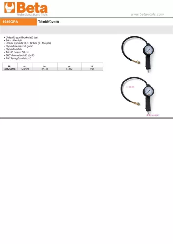 Beta 1949GPA Tömlőfúvató