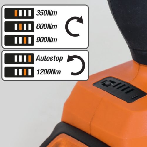 Beta 1984 20V/1200BMC Irányváltós ütvecsavarbehajtó 20 V, SZÉNKEFE NÉLKÜLI motor, 1/2" csatlakozó - 1200 Nm