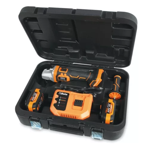 Beta 1986/K20V-125 Sarokcsiszoló készlet 20V, SZÉNKEFE NÉLKÜLI motor