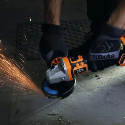 Beta 1986/K20V-125 Sarokcsiszoló készlet 20V, SZÉNKEFE NÉLKÜLI motor