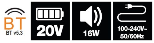 Beta 1989RCB Építkezési rádió 20V