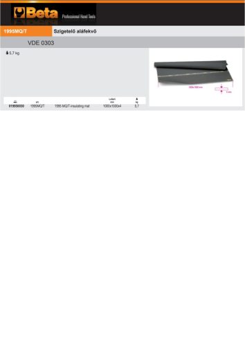 Beta 1995MQ/T Szigetelő aláfekvő
