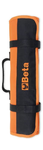 Beta 2002/BV7 Tartós poliészterből készült összetekerhető 7 zsebes szerszámtok, üres