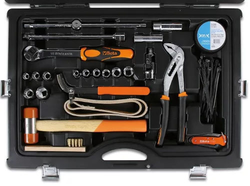 Beta 2051N 55 részes szerszámkészlet hajókarbantartáshoz ütésálló PP-kofferben