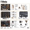 Beta BW 2056E 12V 147 darabos szerszámkészlet és 12 V fúró táskában, általános karbantartáshoz