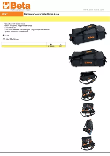 Beta C9MT Karbantartó szerszámtáska ÜRES