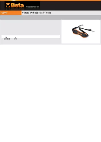 Beta C9/RT Vállszíj a Beta C9 és C10 szerszámtáskához