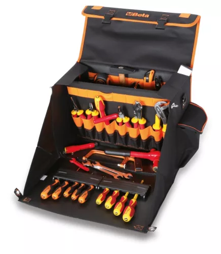 Beta 2112ET/B 64 részes szerszámkészlet műszerészeknek és villanyszerelőknek, szerszámtáskában