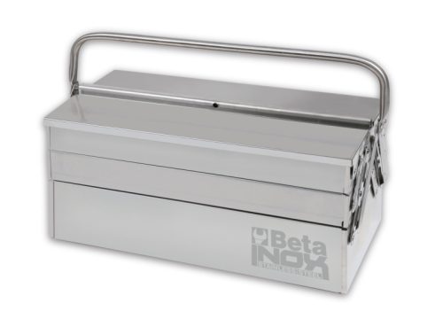 Beta C20TSS Ötrekeszes szerszámos láda AISI 304 rozsdamentes acélból 450x200x210 mm ÜRES
