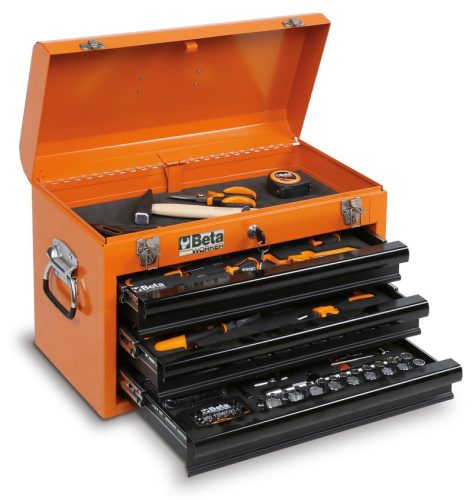 Beta BW 2200E/21 3 fiókos szerszámláda 159 darabos szerszámkészlettel