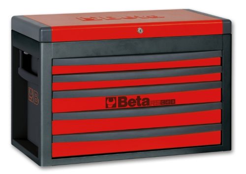 Beta RSC23-R 5 fiókos szerszámosláda ÜRES piros-fekete
