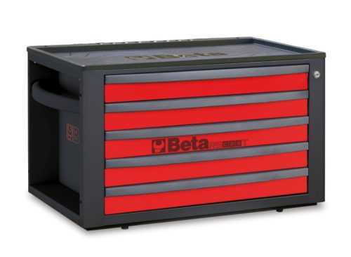 Beta RSC23T-R 5 fiókos szerszámosláda ÜRES piros/antracit