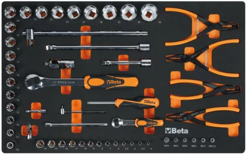 Beta 2400 RSC24/7-VIS Mozgó görgős fülke 7 fiókkal és 224 szerszámkészlettel