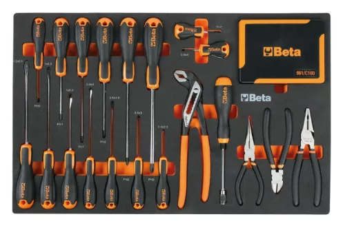 Beta 2400 RSC24/7-VIS Mozgó görgős fülke 7 fiókkal és 224 szerszámkészlettel