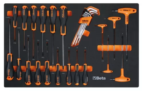 Beta 2400 RSC24/7-VA Mobil görgős fülke 7 fiókkal és 223 szerszámkészlettel