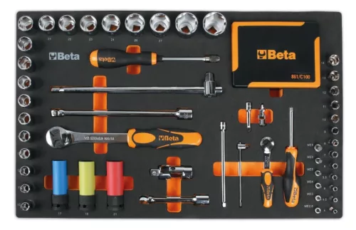 Beta 2400 RSC24/7-VA Mobil görgős fülke 7 fiókkal és 223 szerszámkészlettel