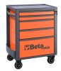 Beta RSC24/5-FO 5 fiókos szerszámosláda ÜRES narancs