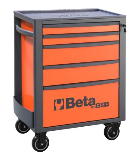 Beta RSC24/5-FO 5 fiókos szerszámosláda ÜRES narancs
