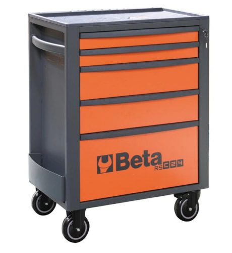Beta RSC24/5-O 5 fiókos szerszámosláda ÜRES narancs/antracit
