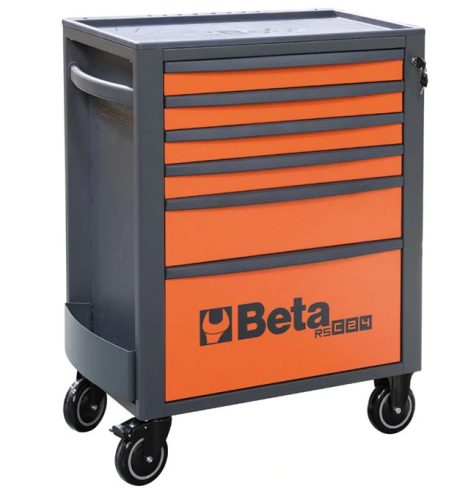 Beta RSC24/6-O 6 fiókos szerszámosláda ÜRES narancs/antracit