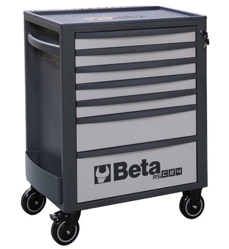 Beta RSC24/7-G 7 fiókos szerszámosláda ÜRES fehér alumínium/antracit