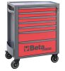 Beta RSC24/7-R 7 fiókos szerszámosláda ÜRES piros/antracit