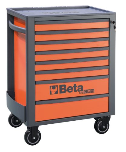 Beta RSC24/8-FO 8 fiókos szerszámosláda ÜRES narancs