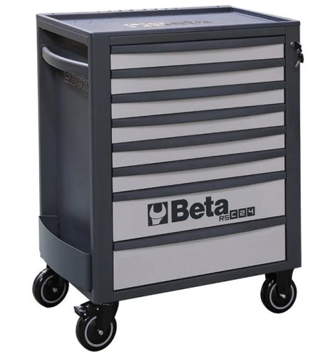 Beta RSC24/8-G 8 fiókos szerszámosláda ÜRES fehér alumínium/antracit