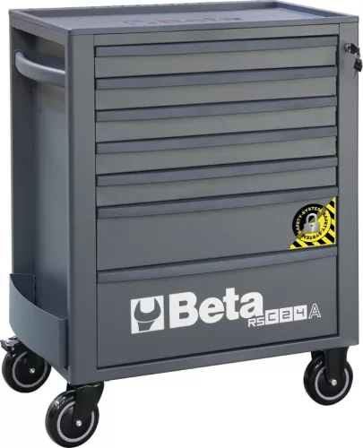 Beta RSC24A/7-O 7 fiókos szerszámkocsi borulásgátló rendszerrel ÜRES narancs
