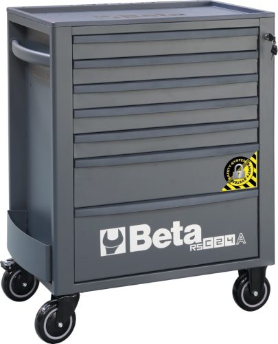 Beta RSC24A/7-A 7 fiókos szerszámkocsi borulásgátló rendszerrel ÜRES antracit