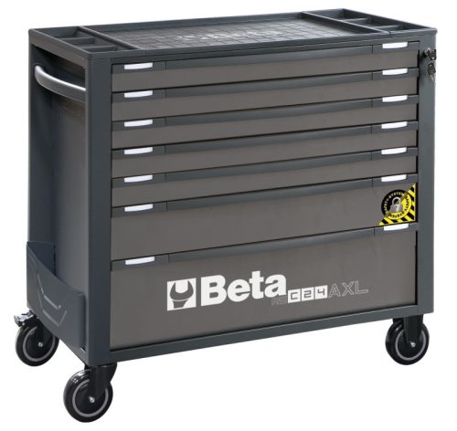 Beta RSC24AXL/7-A 7 fiókos szerszámkocsi borulásgátló rendszerrel, hosszú modell ÜRES antracit